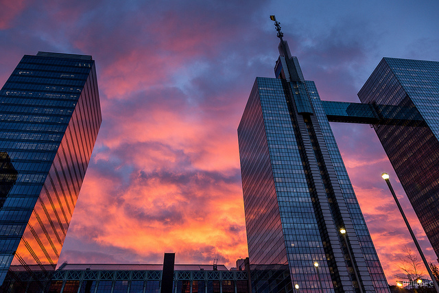 Burning Sky at North Station