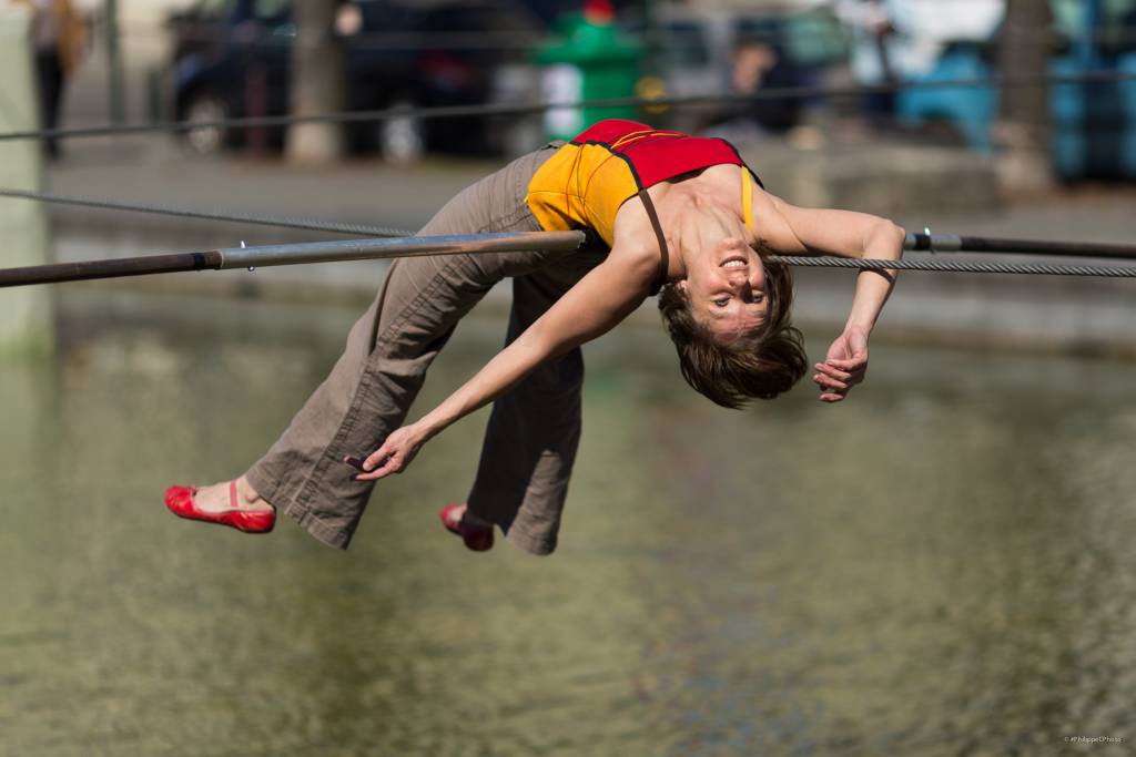 Funambules à la fête du cirque