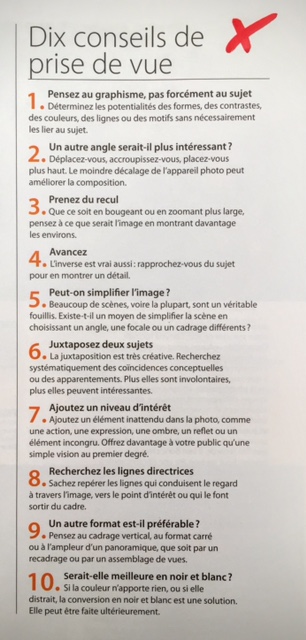 Dix conseils de prise de vue