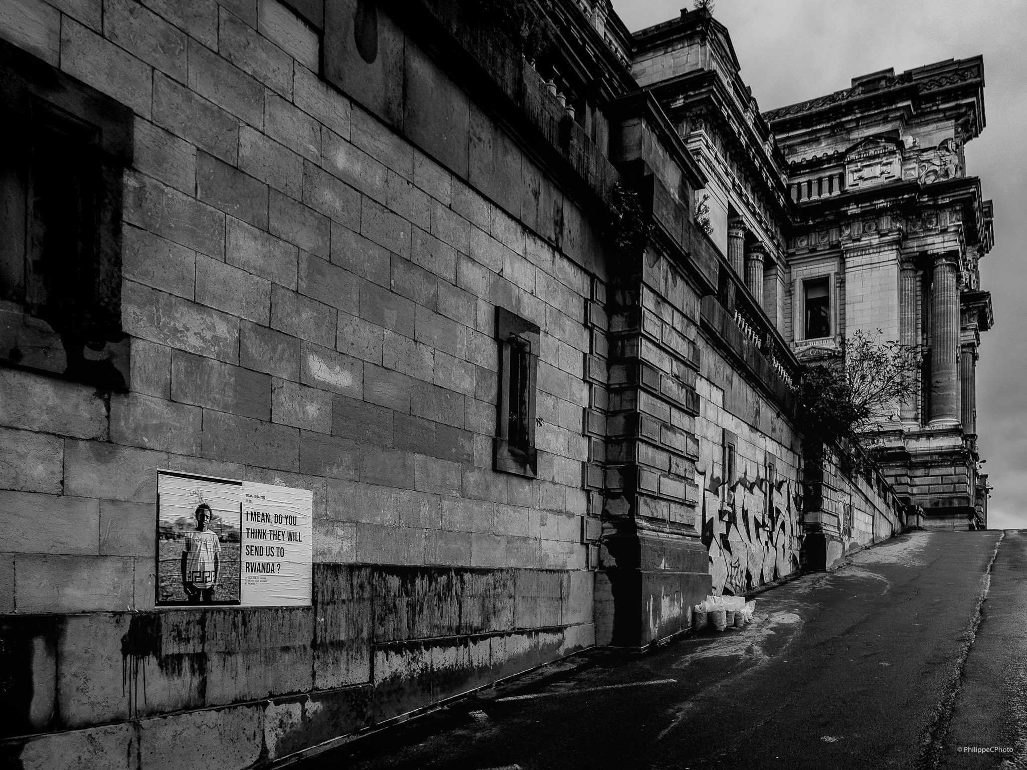 La rampe du palais de justice de Bruxelles